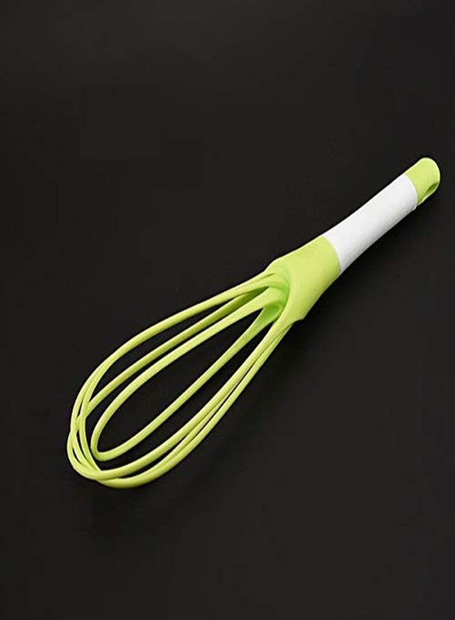 Ngel Plastic Flat Magic Master Balloon 2-in-1 Rotating Silicone Whisk, Egg & Cream Beater Hand Mixer Blender (Color May Very) - Image 2